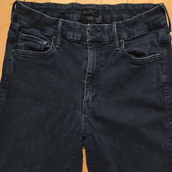 Mother Jeans High Waisted Looker Denim Skinny Jeans Black Size 29 - Picture 5 of 13